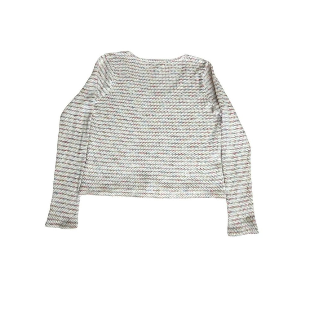 Madewell Women's Space-Dye Stripe Scoop Neck Pullover Sweater Knit Top Sz Medium - Picture 5 of 13